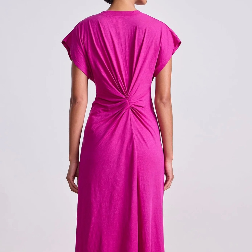 NWT $298 Apiece Apart Fuschia Volta Twist Maxi Dress - Picture 3 of 13